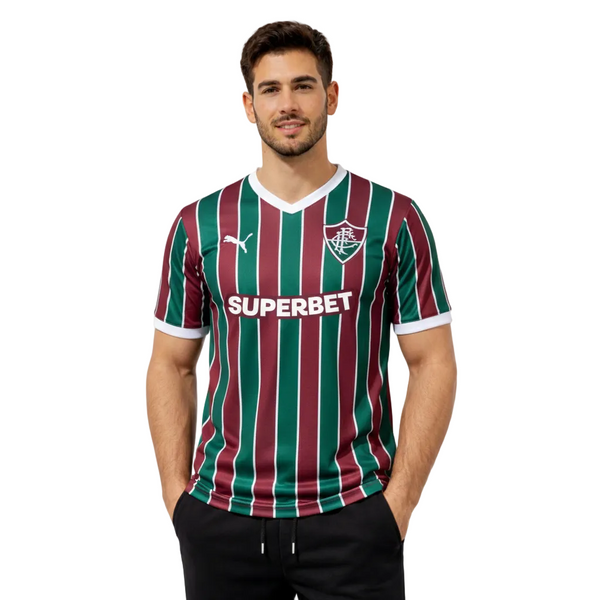 Camisa Fluminense Home 26/27 - Vinho e Verde